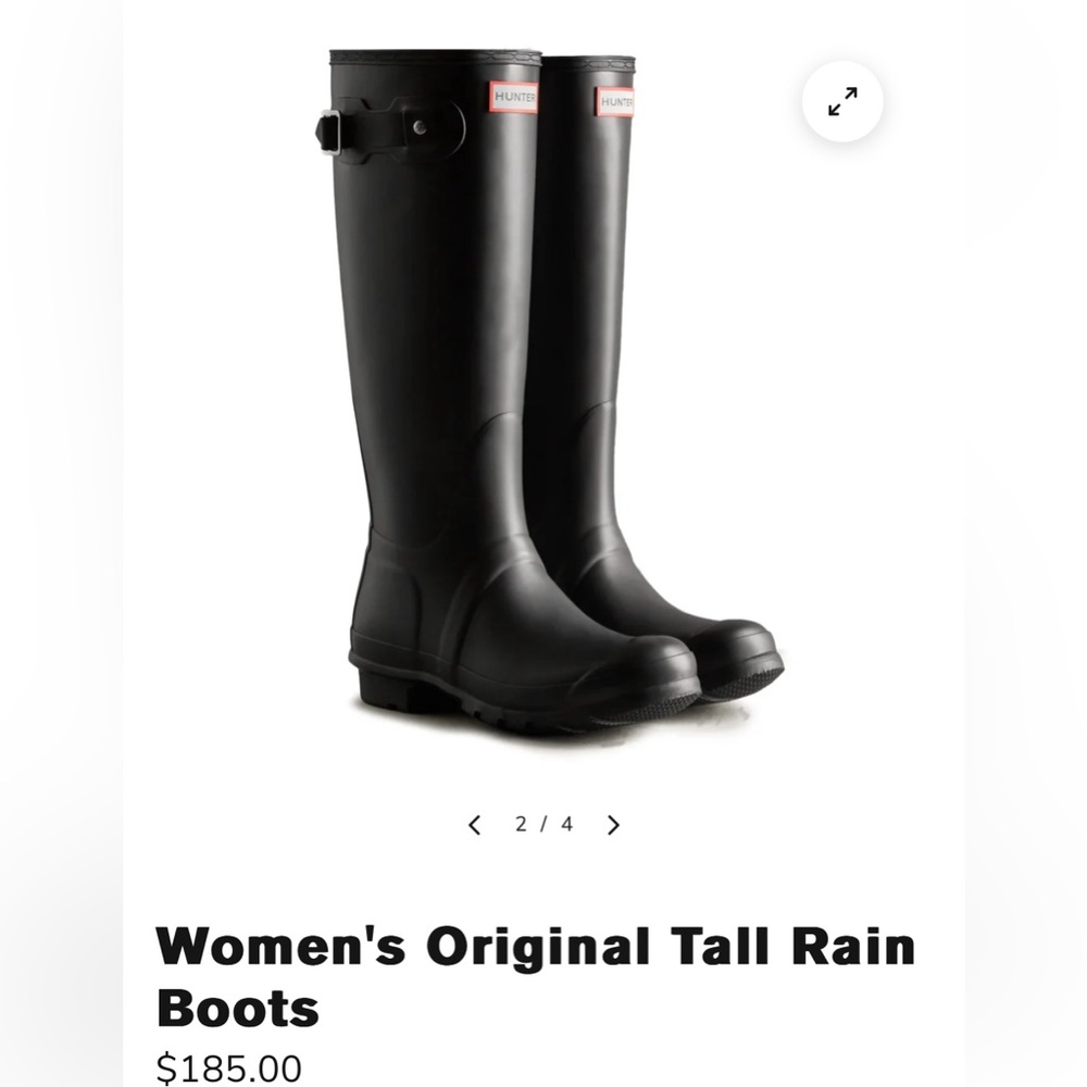 COPY - Black Hunter Rainboots - like new!